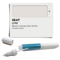 Genuine Colors Lackstift BLANCO CANDY/BILA WHITE LF9E Kompatibel/Ersatz für SEAT Weiß
