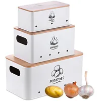 Relaxdays Aufbewahrungsbox 3-teiliges Set weiß