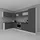 VCM Eckschrank Küchenschrank Esilo 57 x 60 x 57 cm Grau