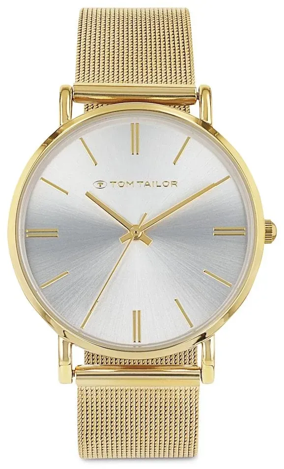 TOM TAILOR Damen Armbanduhr aus Edelstahl gold mit 36mm, gold, Gr. ONESIZE