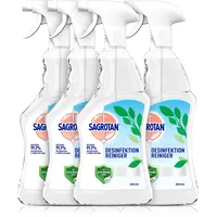 Sagrotan Desinfektionsreiniger – Desinfektionsmittel für die tägliche, sanfte Reinigung – 4 x 500 ml Desinfektionsspray für Flächen
