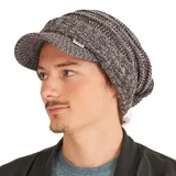 CHARM Mütze Schirm Visor Wintermütze - Herren Schildmütze Beanie Damen Schirmmütze Strick Mit Schild Mix Braun - Einheitsgröße