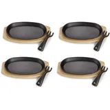 Echtwerk Servierpfannen-Set 4-tlg. 14 cm + 24 cm + 24 cm + 14 cm
