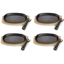 Echtwerk Servierpfannen-Set 4-tlg. 14 cm + 24 cm + 24 cm + 14 cm