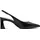 TAMARIS Damen Sling Pump mit Blockabsatz Leder, schwarz, 38 EU