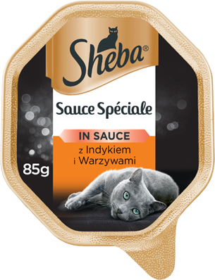 SHEBA® Sauce Speciale 85g mit Pute und Gemüse - Nassfutter in Sauce (Rabatt für Stammkunden 3%)