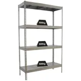 Proregal Schwerlastregal Metall 200x180x45 cm verzinkt