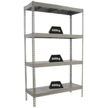 Proregal Schwerlastregal Metall 200x180x45 cm verzinkt