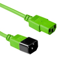 Act Powercord C13 - C14 green 0.3 m (0.30