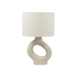 Home Deluxe GmbH HOME DELUXE Große Tischlampe asymmetrisch LOLA - Beige | Tischlampe, große Tischlampe, Design Tischlampe
