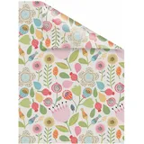 Lichtblick Fensterfolie Blumen, 1 St., blickdicht, strukturiertKlebepunkte, bunt