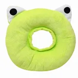 jiuzcare Halskrause Hund Katze Weich Schutzkragen Leckschutz Verstellbar (Bequem Soft OP Heilung Wunde Zitronen Design Kleine Hunde Katzen) Frosch & 28cm