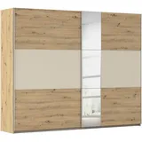Rauch Schwebetürenschrank Astana 261 x 210 x 59 cm Braun