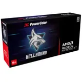 PowerColor Hellhound Radeon RX 9070 XT, 16GB GDDR6, HDMI, 3x DP (RX9070XT 16G-L/OC)