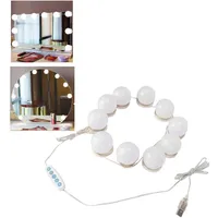 Lichter Makeup, Led Vanity Mirror Lights, Vanity Lights, 10 Stück Hollywood-stil Led Vanity Mirror Lights Kit, Usb Led 5 Farbtemperatur Glühbirne Für Make-up Schönheit Tisch Kosmetikspiegel