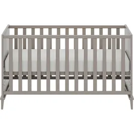 yuny by paidi Babybett YUNY BY PAIDI "BROTHER STU in Taupe", grau (taupe), B:77,2cm H:81,9cm L:146,2cm, Massivholz, Spanplatte, Babybetten, Babybett, Gitterbett höhenverstellbar, Kinderbett