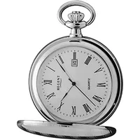 Regent Taschenuhr Regent Herren Taschenuhr Analog Gehäuse, (Analoguhr, Analoguhr), Herren Taschenuhr rund, extra groß (ca. 48mm), Metall, Elegant silberfarben