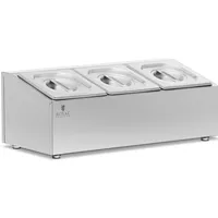 Royal Catering GN Aufsatzbord - 3 GN 1/6 -