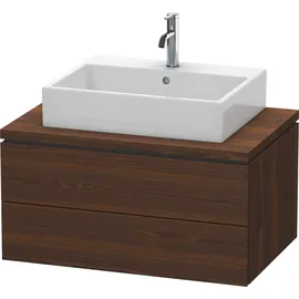 Duravit L-Cube 82x54,7cm, Nussb geb., f Kons, 2 Schub.