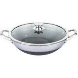 Cheffinger Wok Topf 32cm Edelstahl Wabenstruktur Ø32cm Induktion Anti Haft Kratzfest