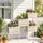 Outsunny Hochbeet 50 x 30 x 60 cm Natur