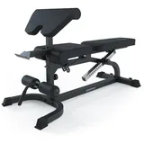 Atletica X-Bench Hantelbank | Multifunktionale Schrägbank | Negativ verstellbar SCHWARZ No Size