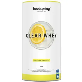 foodspring Clear Whey, Lemonade, 480g, Leichter und erfrischender Protein-Shake mit hochwertigem Whey-Isolat