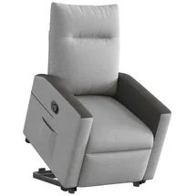 vidaXL Relaxsessel mit Aufstehhilfe Wolkengrau 86 x 100 x 86 cm Grau mit Rollen