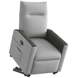 vidaXL Relaxsessel mit Aufstehhilfe Wolkengrau 86 x 100 x 86 cm Grau mit Rollen