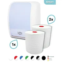 Blanc HYGIENIC SET: Handtuchrollenspender SENSOR, berührungslos, Blanc Cosmos +