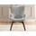 s-style möbel Loungesessel Lenari Cord 71 x 96 x 86 cm Grau