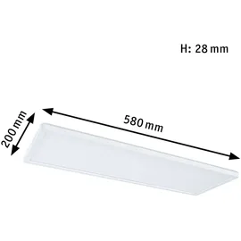 Paulmann LED Panel Atria Shine eckig 580x200mm 4000K Weiß