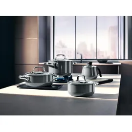 WMF Fusiontec Mineral Platinum Topf-Set 4-tlg. 2 x Fleischtopf + Bratentopf + Stielkasserolle