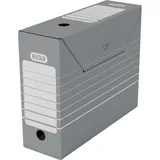 Elba Archivschachtel tric 100552039 9,5x26,5X34cm Pappe grau/weiß