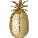 Bloomingville Eisbehälter Ananas, goldfarben, Aluminium