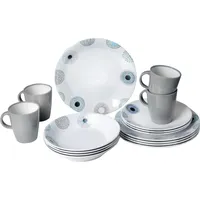 Brunner Deep Sea Geschirrset 16-tlg. blau/grau