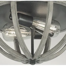 Elstead Lighting Allier 2 Leuchtmittel Eiche grau