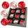 Krebs Glas Lauscha Christbaumkugeln, rot Glas, 8x8x8 cm, Dekoration, Weihnachtsdekoration, Weihnachtsbaumschmuck, Weihnachtskugeln