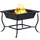 vidaXL Feuerstelle Schwarz 42x42x45 cm Stahl