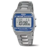 Boccia Titanium Boccia 3738-06 Unisex-Armbanduhr Digital Titan Blau
