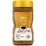 by Amazon Gold Instant Kaffee, Mittlere Röstung, 200g, 1er-Pack - Rainforest Alliance-Zertifizierung