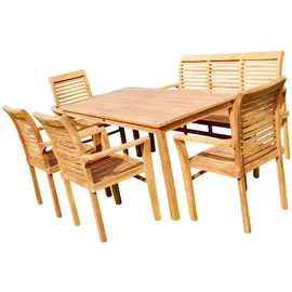 ASS Altenburger Teak Set 7-tlg. Braun