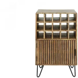 KAWOLA Weinschrank HORTA 56 x 90 x 35 cm Braun