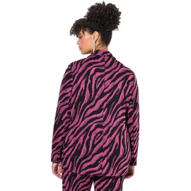 MIAMODA Blazer Zebramuster Pink/Schwarz 50
