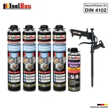 Brunnenschaum 4 x 750ml Bauschaum 1 x Reiniger Schaum Pistole Montageschaum