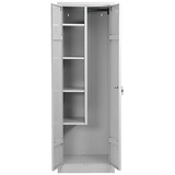 Gürkan Putzmittelschrank 104431 lichtgrau 60,0 x 50,0 x 180,0 cm, aufgebaut