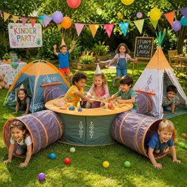 Coil Zeltset Kinderzelt Spielzelt 7 in 1 Tunnels für Kinder COIL