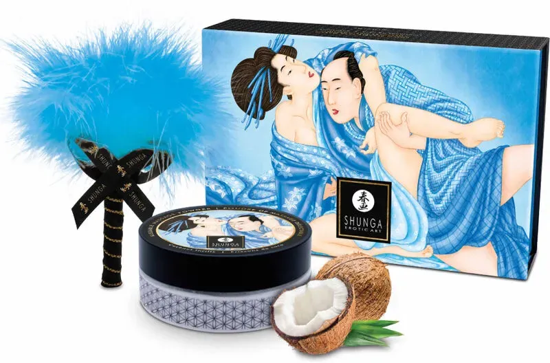 SHUNGA - ESSBARES KOKOSNUSS-MASSAGEPULVER-SET