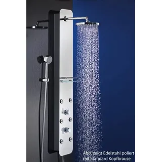 HSK Duschpaneel Softcube Nr. 1001600-42, Badarmaturen, weiß mit edelglas