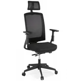 KADIMA DESIGN Ergonomischer Bürostuhl aus Textil | Schwarz | Gr.: onesize